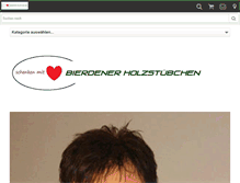 Tablet Screenshot of bierdener-holzstuebchen.com